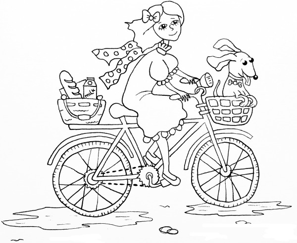 Σκίτσο Ζωγραφικής: Ποδήλατο 11 | e-selides.gr, Εκπαιδευτικό Υλικό