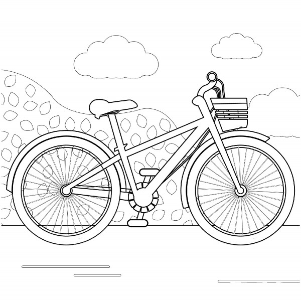 Σκίτσο Ζωγραφικής: Ποδήλατο 12 | e-selides.gr, Εκπαιδευτικό Υλικό