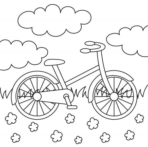 Σκίτσο Ζωγραφικής: Ποδήλατο 16 | e-selides.gr, Εκπαιδευτικό Υλικό